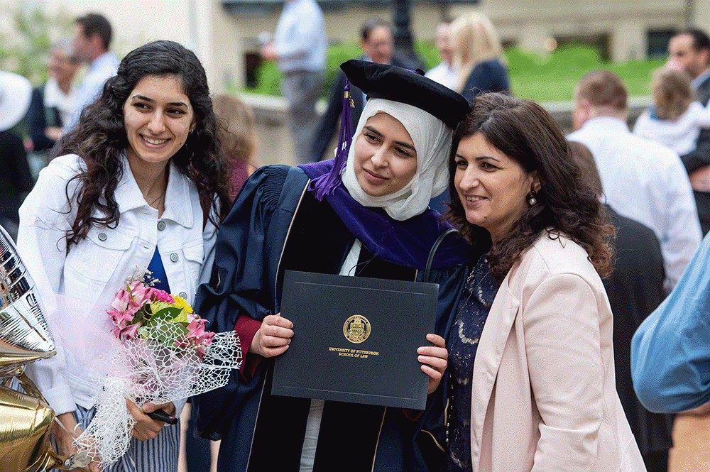 students graduating